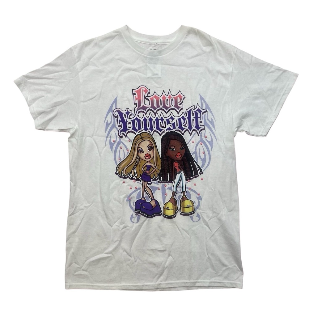 Bratz Graphic Tee Y2K Love Yourself Rue21 Womens Medium Shirt NWT Cyber Gothic